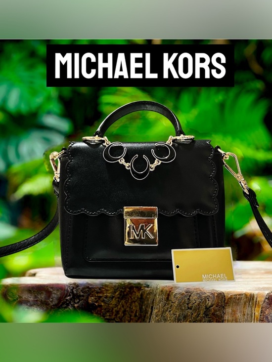 Michael Kors Handbags - Rare Y2K Michael Kors small crossbody bag Black Leather Satchel